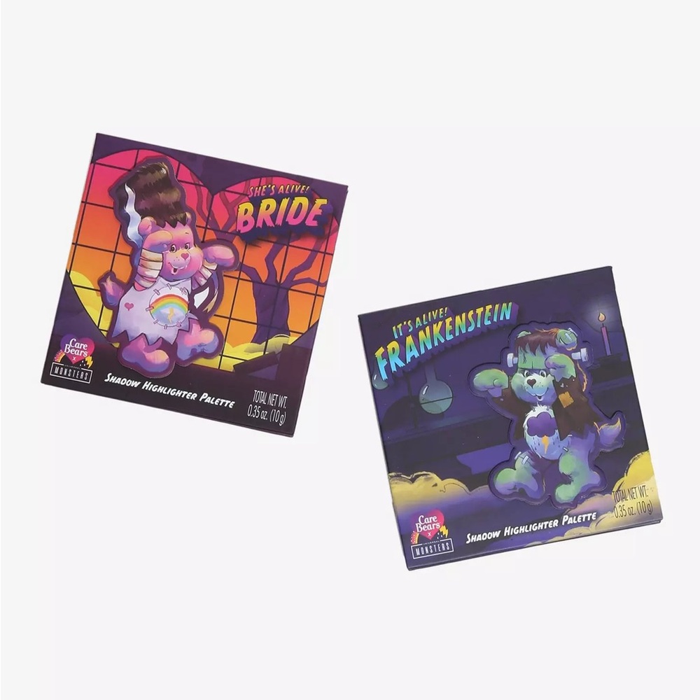 Care Bears X Universal Monsters Eyeshadow Highlighter Palette Set Hot Topic‎